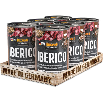 Belcando Iberico Pork with Chickpeas & Lingonberry Wet Dog Food 400g box packaging