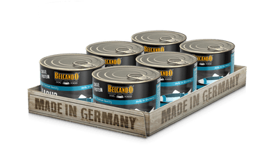 Belcando Single Protein Salmon Dog Food 200g box packaging