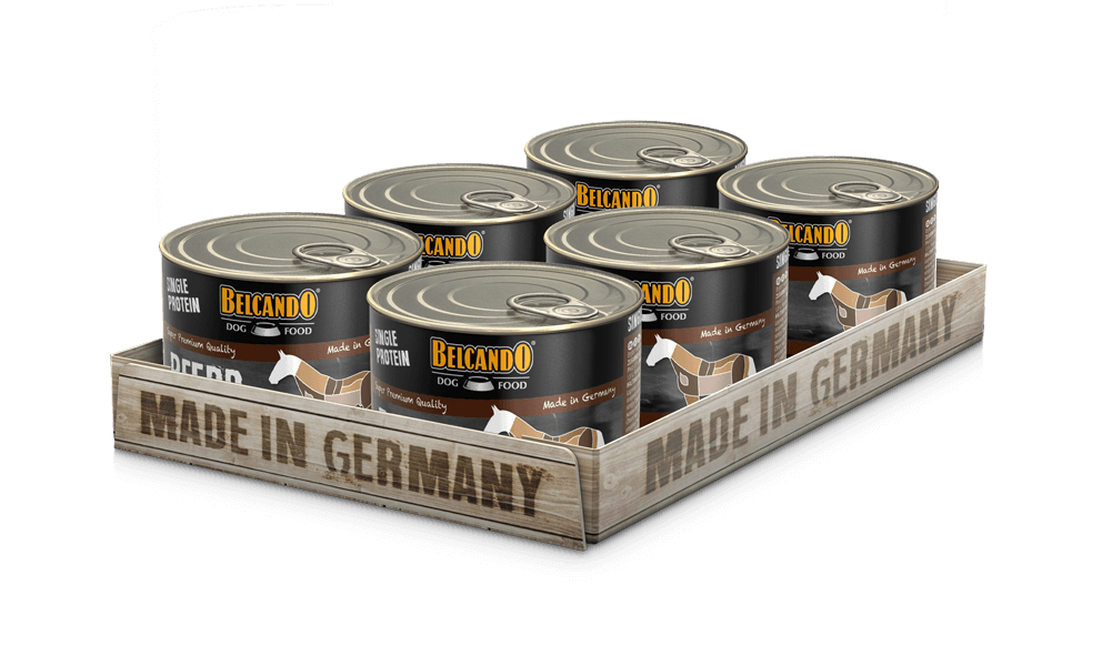 Belcando Single Protein Horse Dog Food 200g box packaging