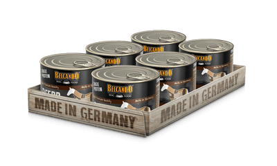 Belcando Single Protein Horse Dog Food 200g box packaging