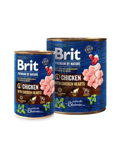 Brit Premium Chicken with Hearts – 10 kg