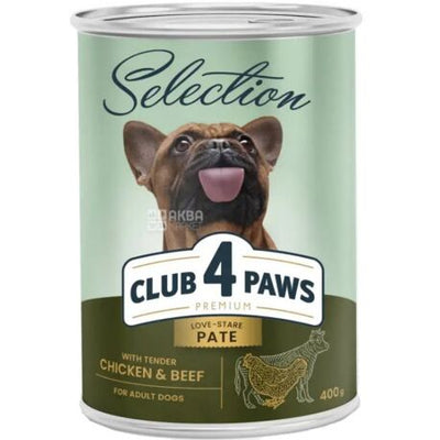 CLUB 4 PAWS Premium Selection with Tender Chicken & Beef – 400 G