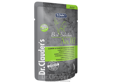 Dr Clauder's Best Selection No:3 Lamb & Rabbit with amaranth – 9G