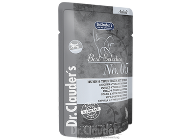 Dr. Clauder's Best Selection No 5: Chicken & Tuna with spinach – 9G