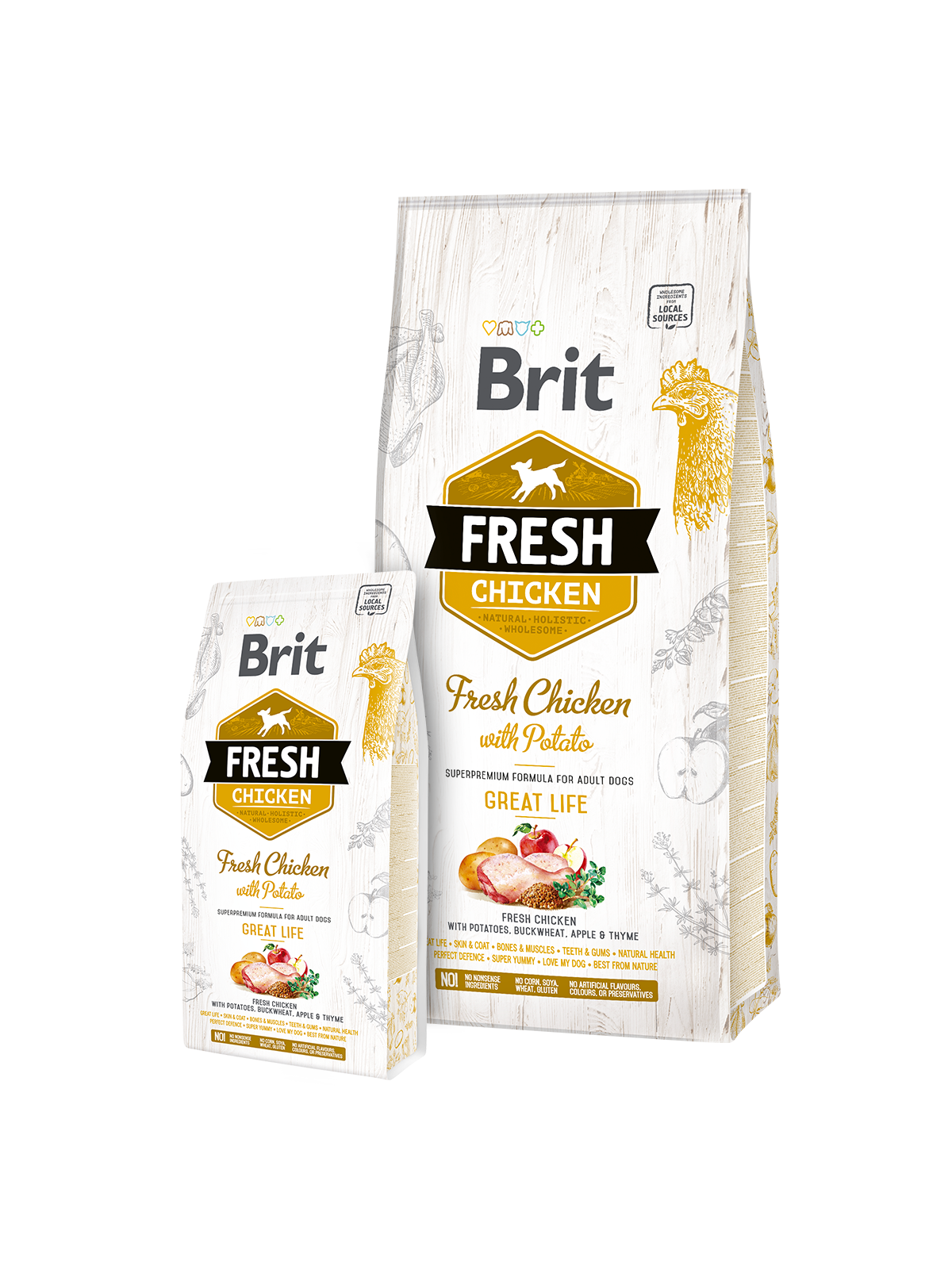 Brit Fresh Chicken with Potato Adult