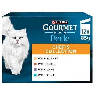 Gourmet Perle Chef's Collection in Gravy Wet Cat Food 40 x 85g product pack