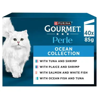 Gourmet Perle Ocean Collection Wet Cat Food 40 x 85g product pack
