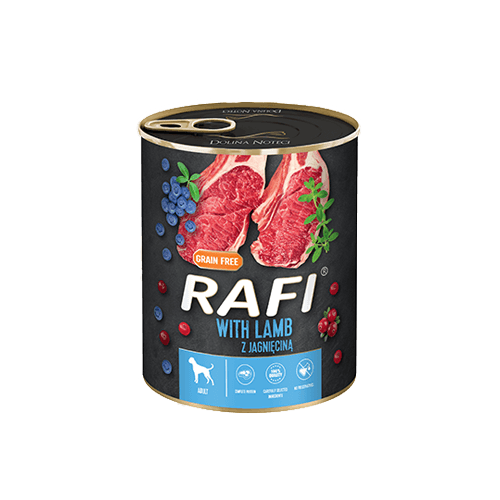 Rafi Dog Pate With Lamb, Blueberry & Cranberry – 800G