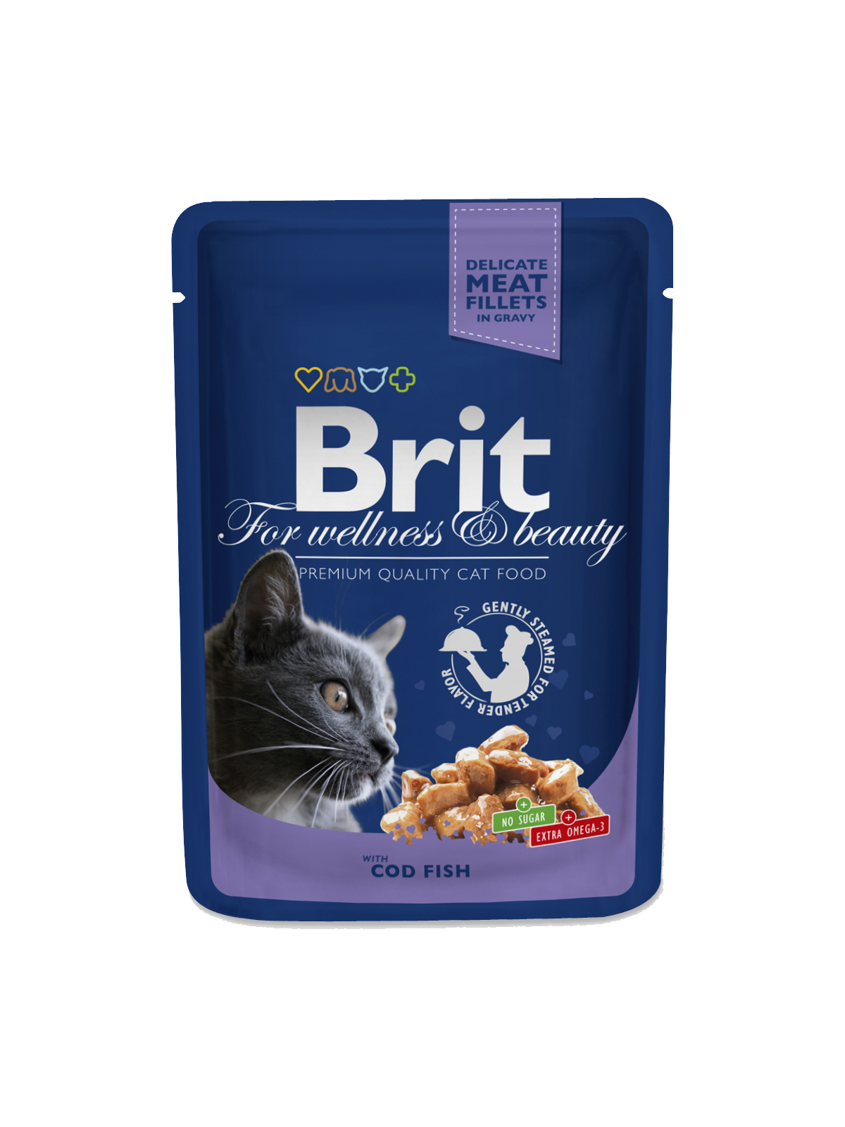 Brit Premium Cat Pouches with Cod Fish