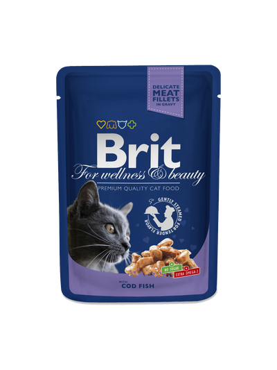 Brit Premium Cat Pouches with Cod Fish