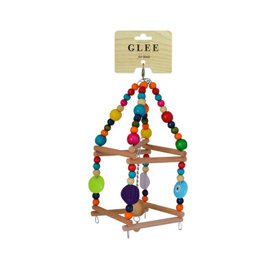 Glee Bird Hanging Toy Color With Colorful Wooden Details