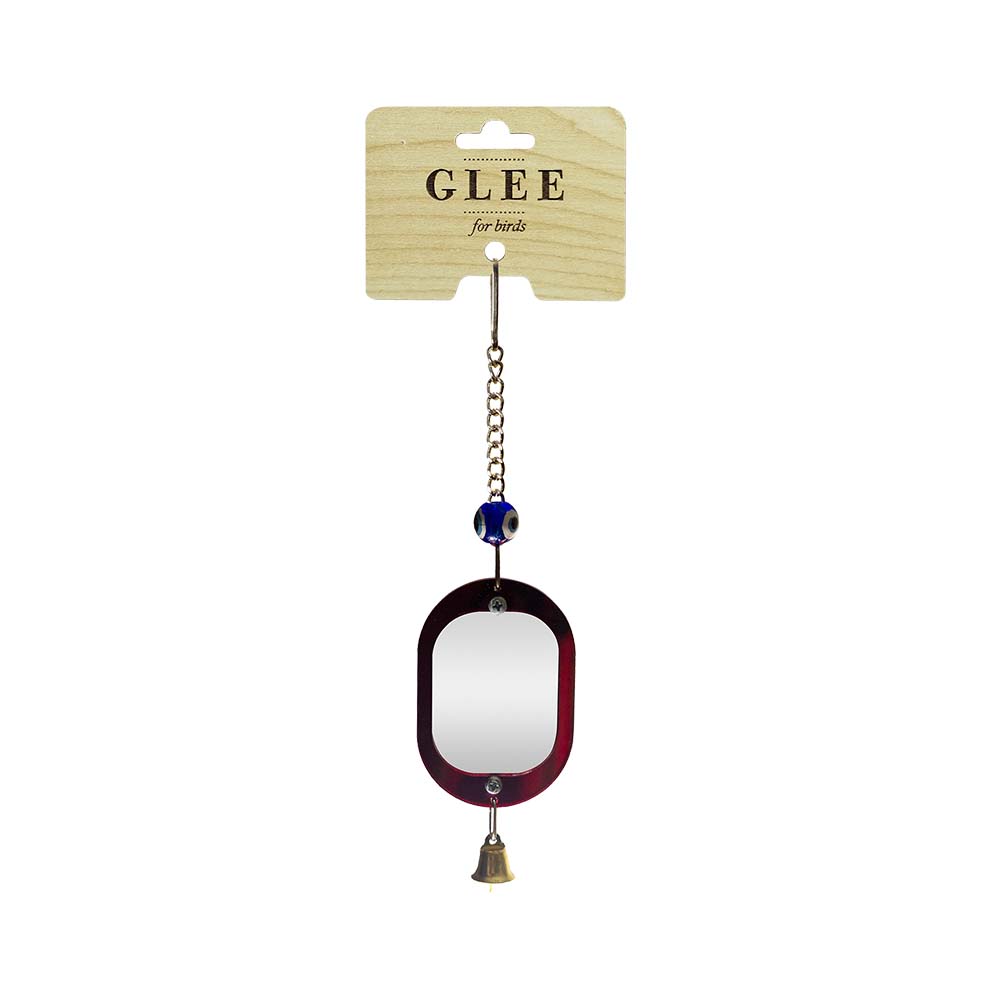 Glee Hanging Bird Toy With Mirror And Bells Brown