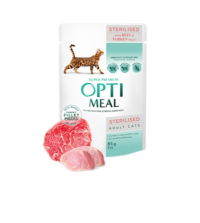 Sterilised Cats With Beef And Turkey Fillet In Jelly – 6 g