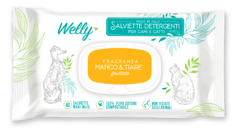 Welly Mango and Tiare Cleansing Wipes
