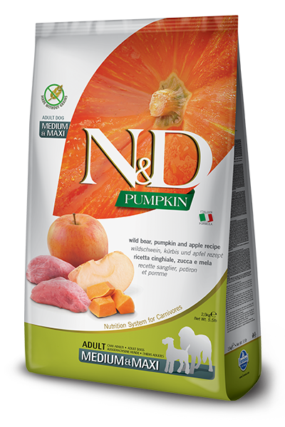 Farmina N&D Pumpkin Adult Medium & Maxi Boar & Apple