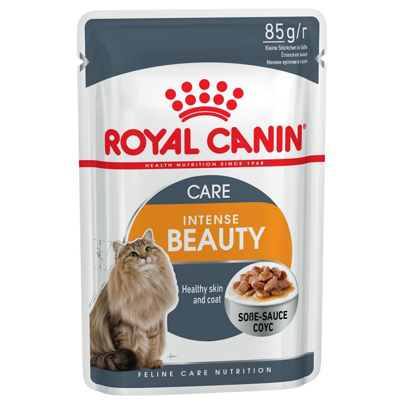 Royal Canin Intense Beauty Care Pouches in Gravy Adult Cat Food - Targa Pet Shop