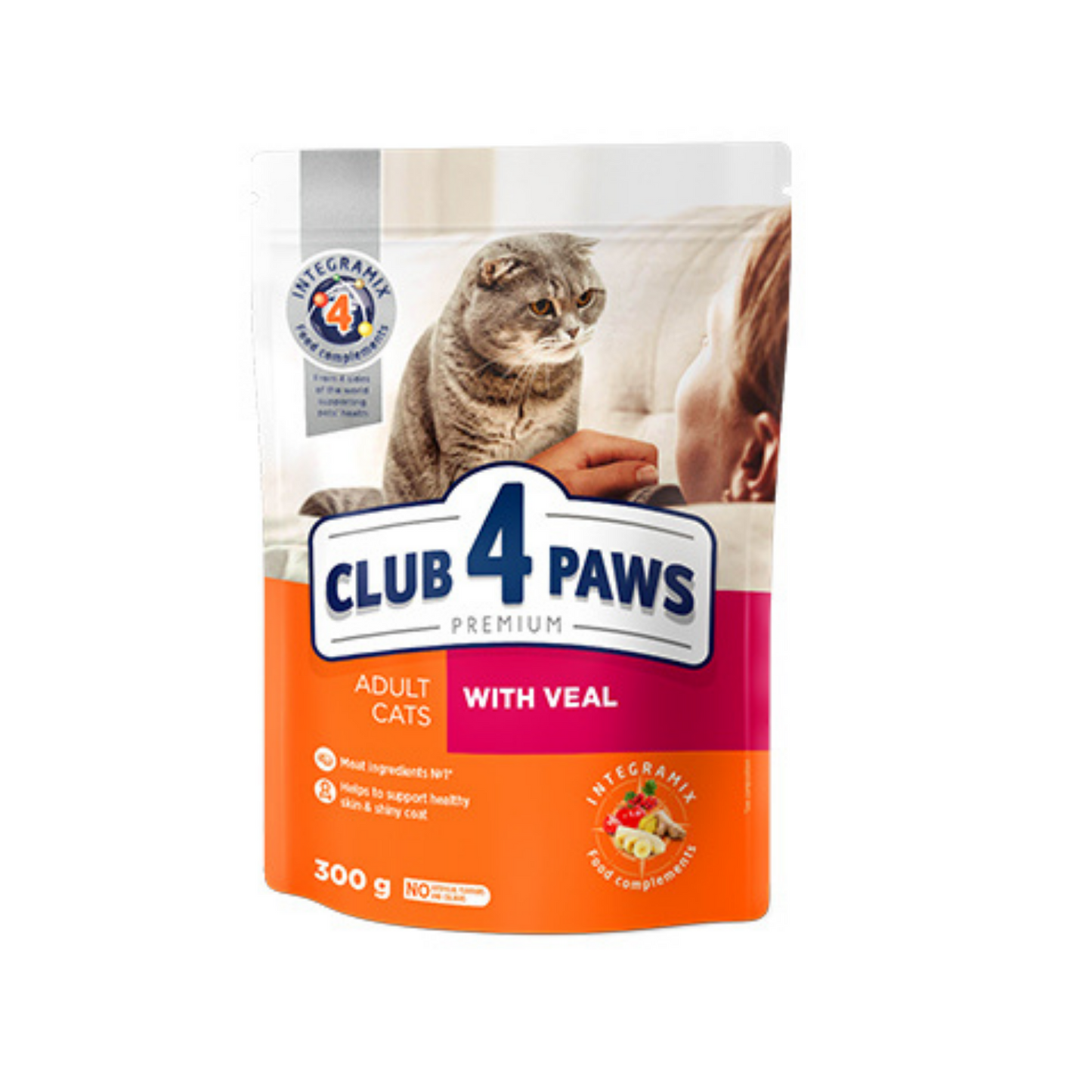 CLUB 4 PAWS Premium Cat Adult With Veal