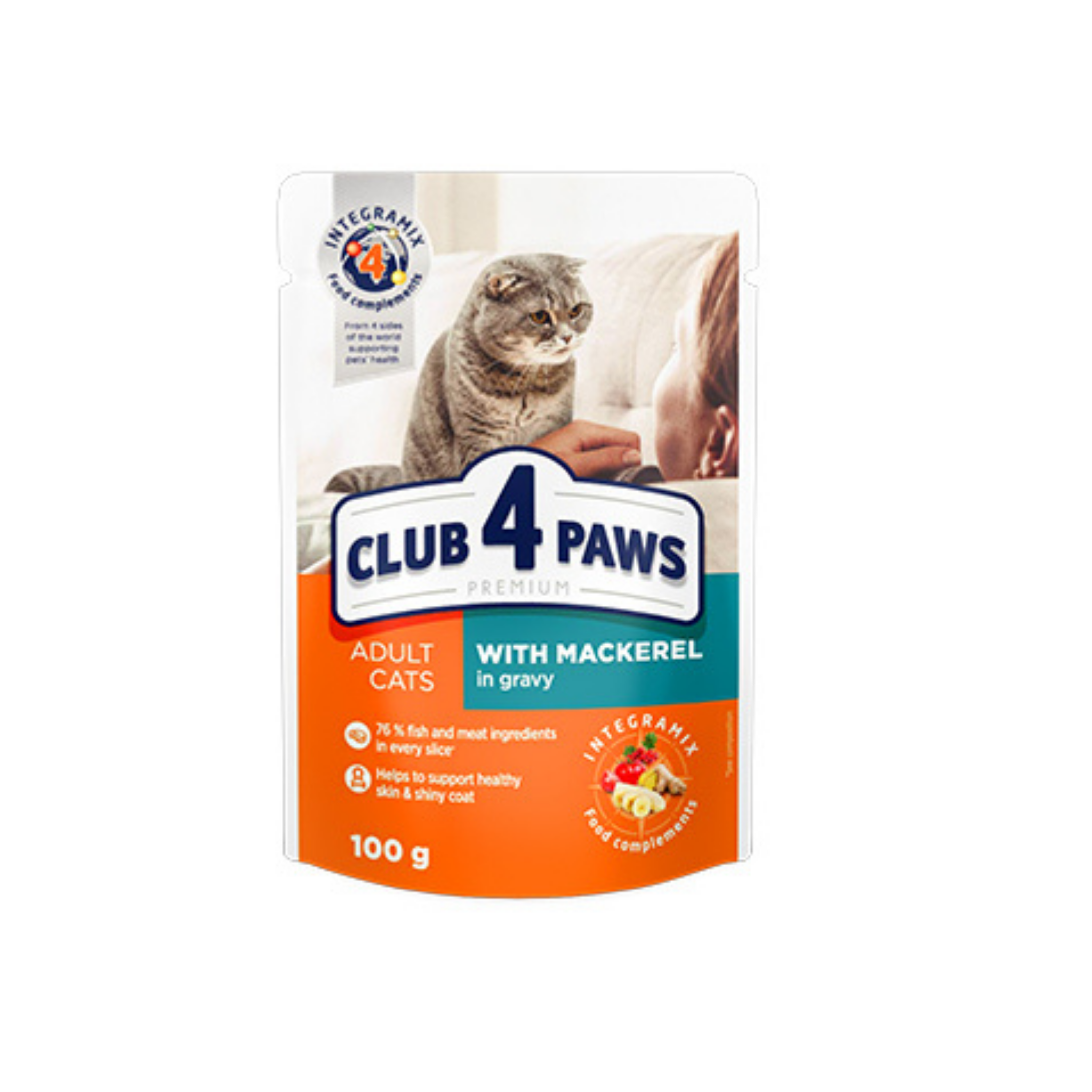 CLUB 4 PAWS Premium Pouches with Mackerel in Gravy – Tat-Targa Pet Shop