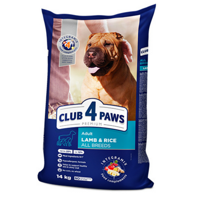 CLUB 4 PAWS Premium "Lamb & Rice"
