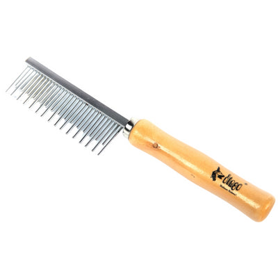 Dingo Metal Comb With A Wooden Handle