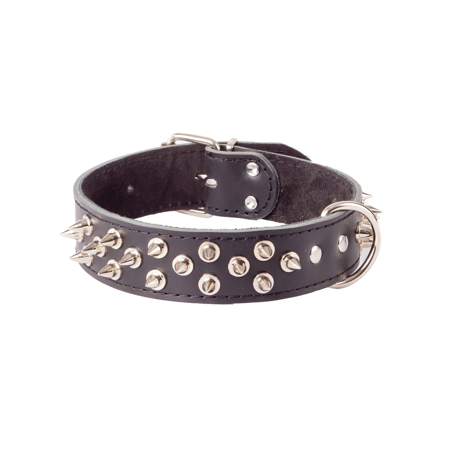 Dingo Spiked Leather Collar