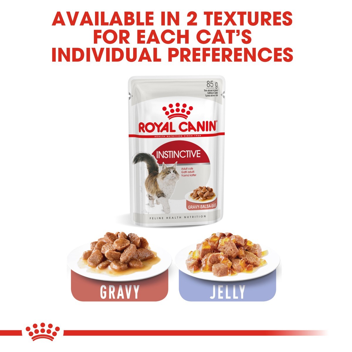 Royal Canin Instinctive Pouches in Gravy Adult Cat Food Tat