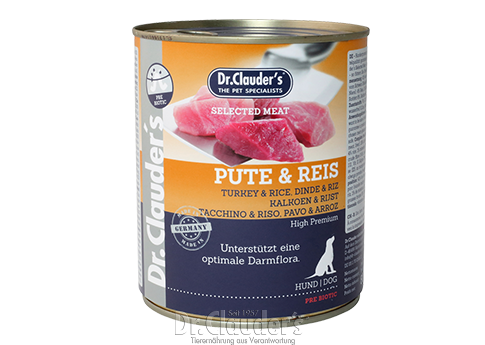 Dr. Clauder's Selected Meat Turkey & Rice - Targa Pet Shop