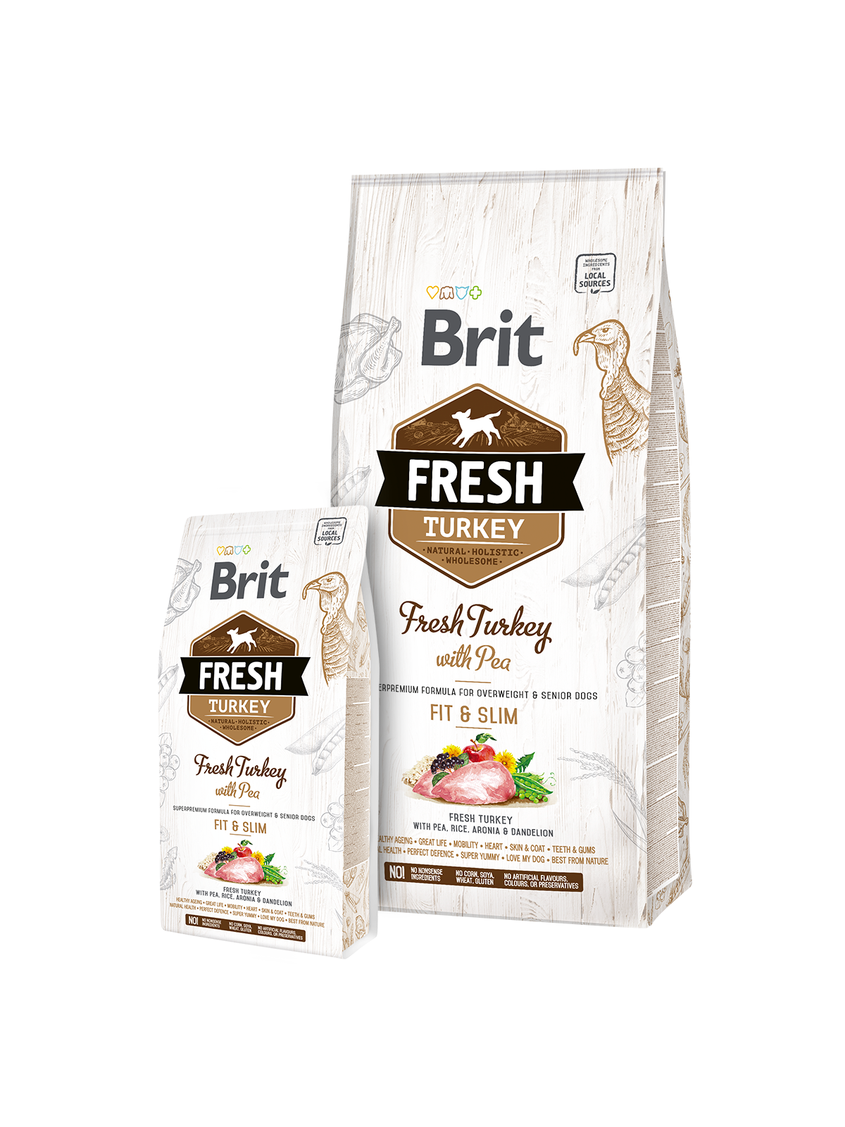 Brit Fresh Turkey with Pea Adult Fit & Slim - Targa Pet Shop