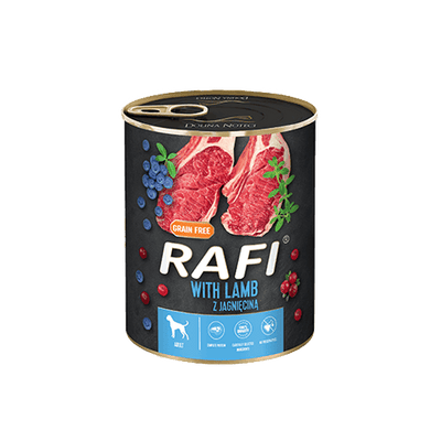 Rafi Dog Pate With Lamb, Blueberry & Cranberry