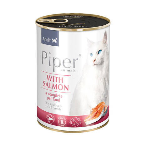 Piper Cat With Salmon Wet Food