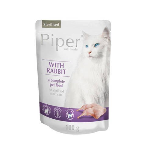 Piper Cat With Rabbit Sterilised Wet Food