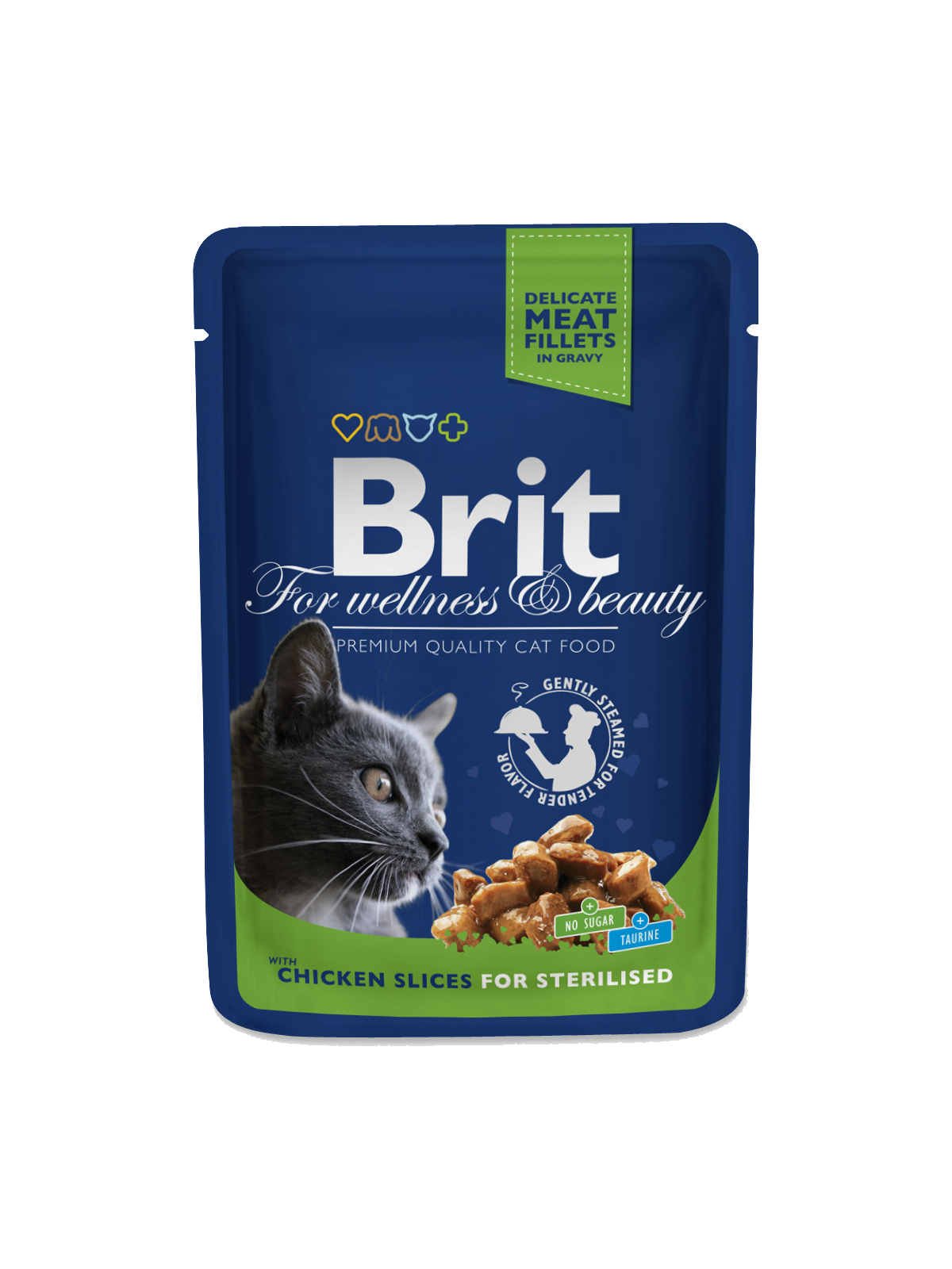 Brit Premium Cat Pouches Chicken Slices for Sterilised - Targa Pet Shop