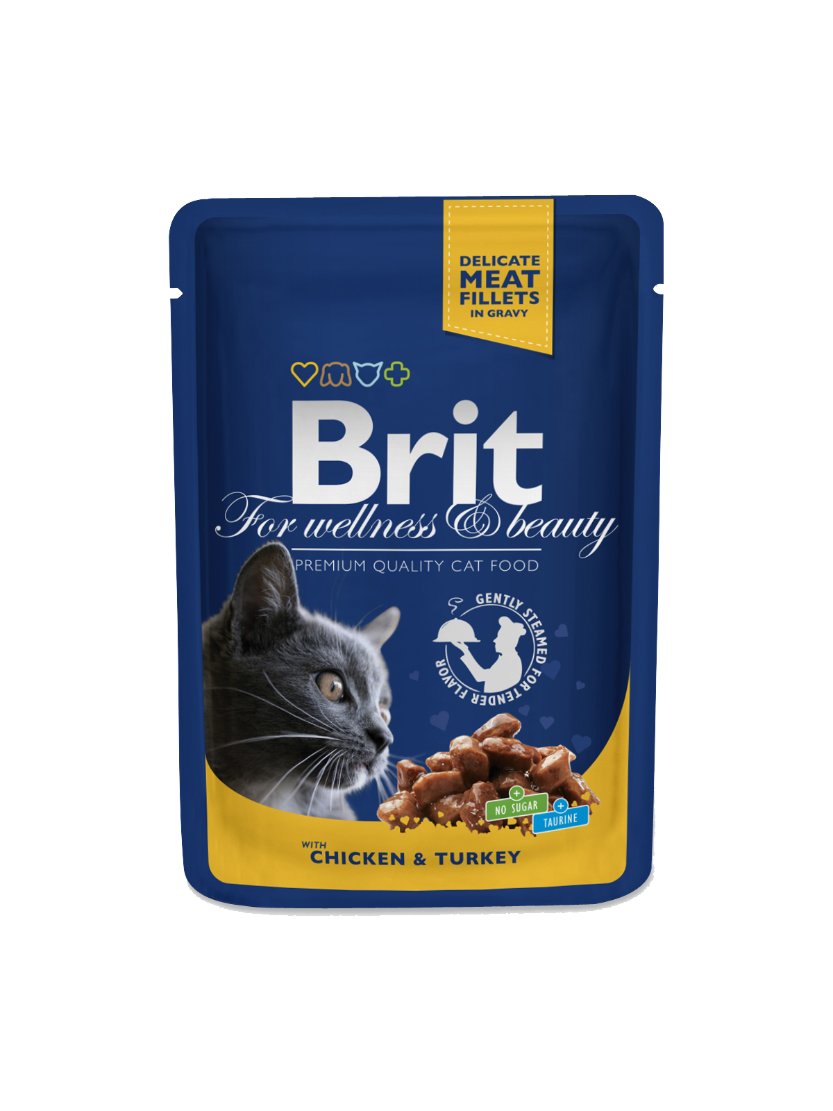 Brit Premium Cat Pouches with Chicken & Turkey - Targa Pet Shop