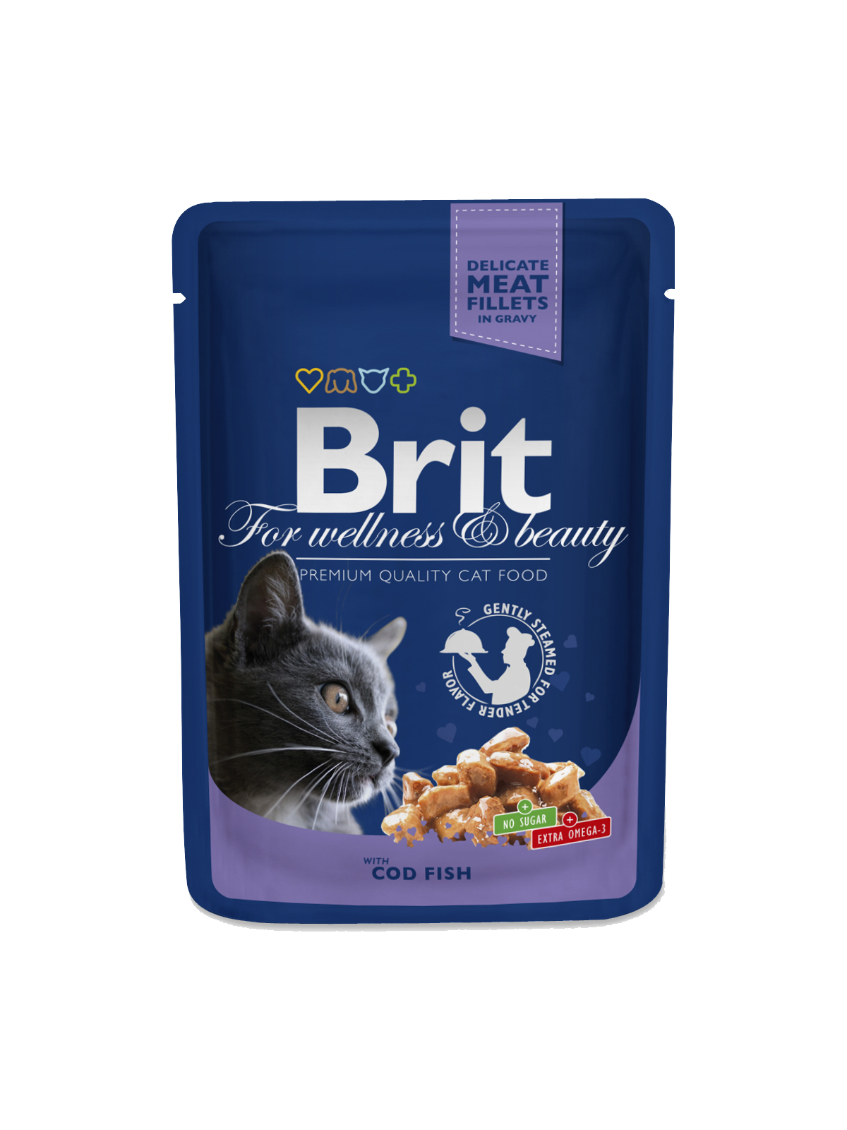 Brit Premium Cat Pouches with Cod Fish - Targa Pet Shop
