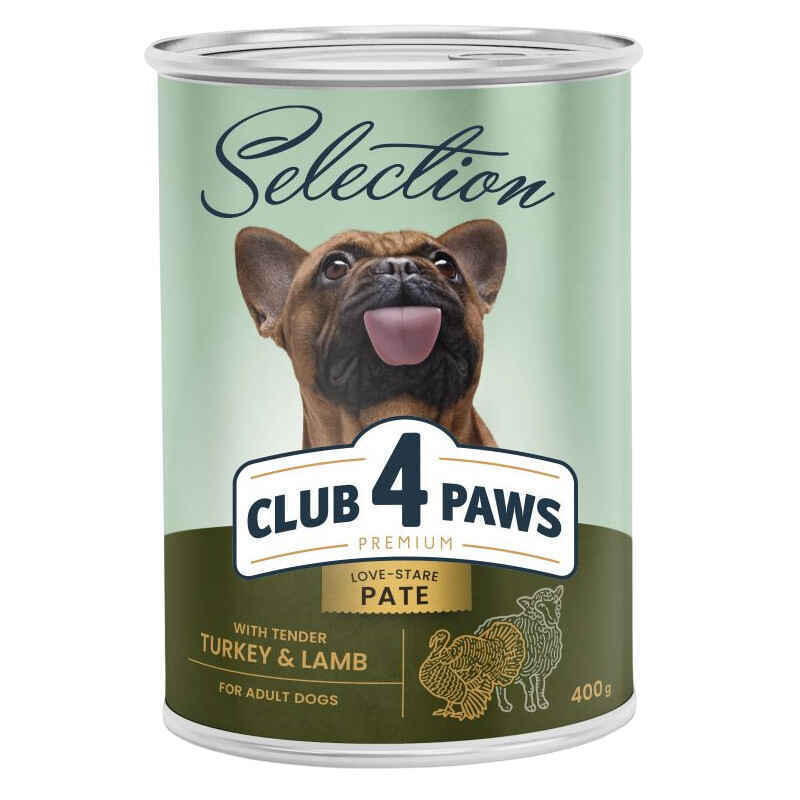 CLUB 4 PAWS Premium Selection with Tender Turkey & Lamb for Adult dogs