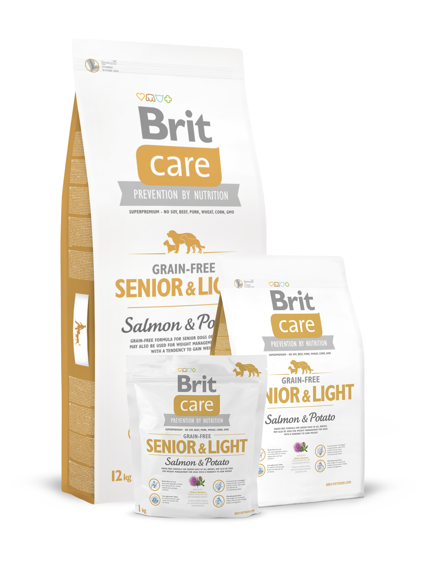 Brit Care Grain-Free Senior&Light Salmon & Potato - Targa Pet Shop