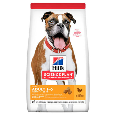 HILL'S SCIENCE PLAN Light Medium Adult Dog Food with Chicken - Targa Pet Shop