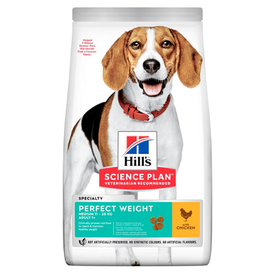 HILL'S SCIENCE PLAN Perfect Weight Medium Adult Dog Food with Chicken - Targa Pet Shop