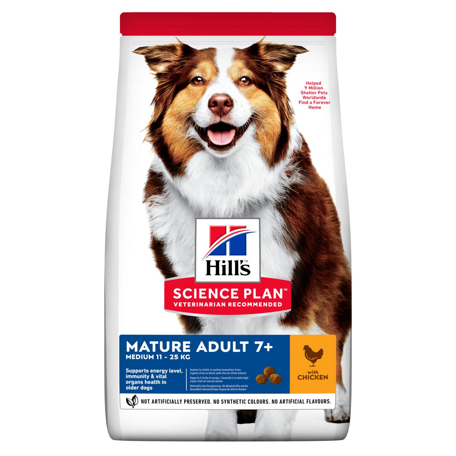 HILL'S SCIENCE PLAN Medium Mature Adult 7+ Dog Food with Chicken - Targa Pet Shop